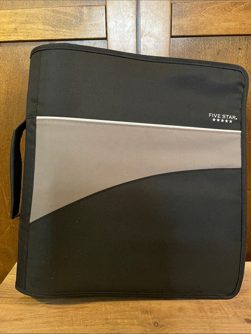 Five Star Black and Gray Binder with Handle